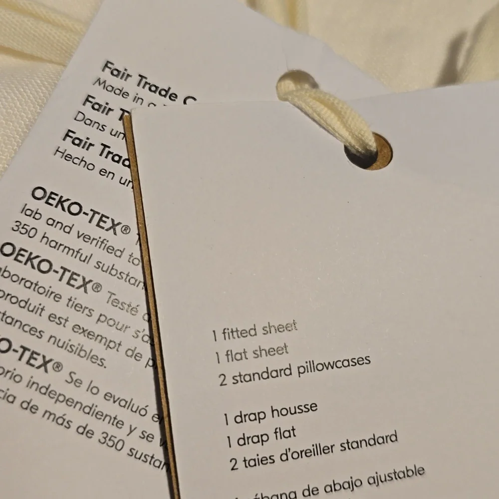 ❤️BUY 2 GET 1 FREE West Elm European Flax Linen Sheet Set, White,vQueen, $279 - Picture 13 of 16